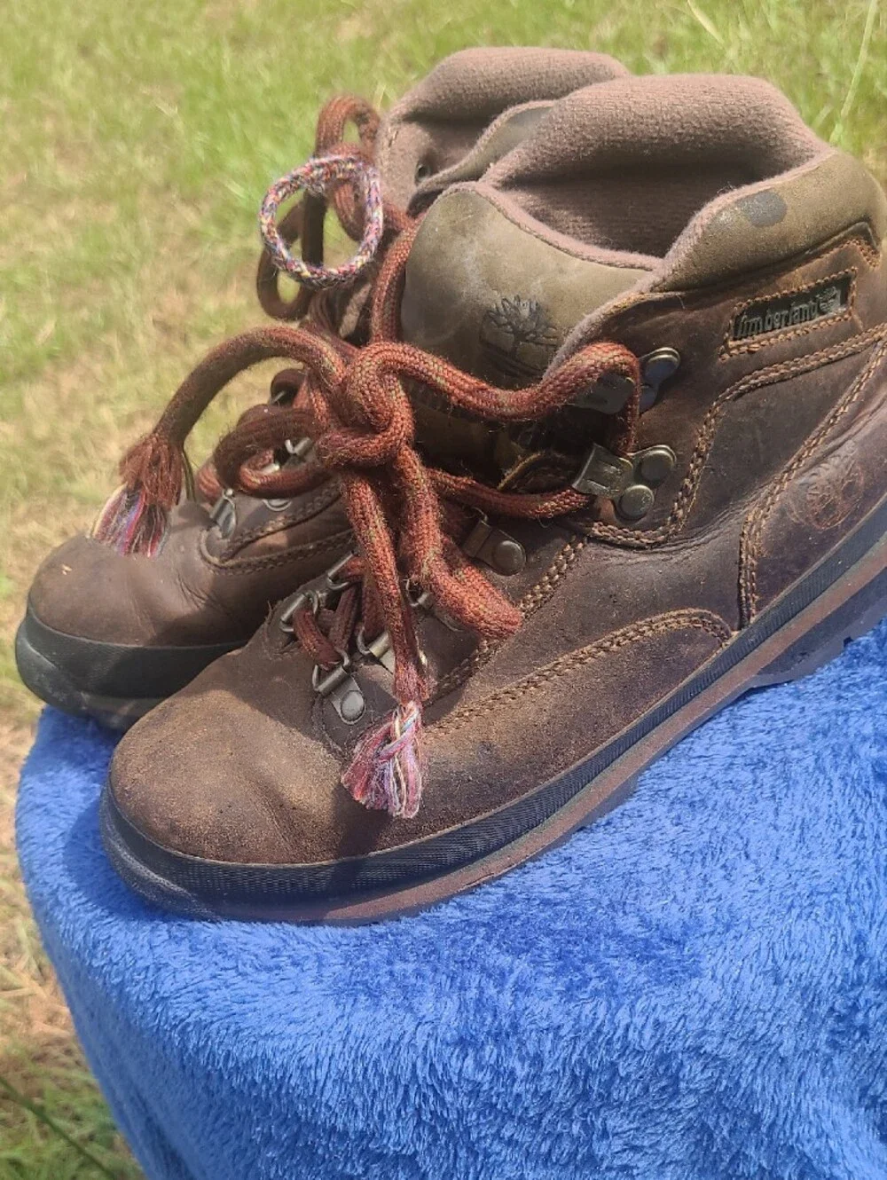 Timberland Brown Leather Boots Womens Size 7.5